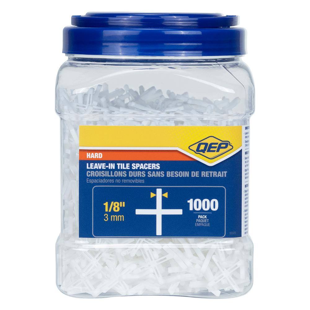 QEP 18 in. Leave-in Hard Style Tile Spacers (Jar of 1000) 10325