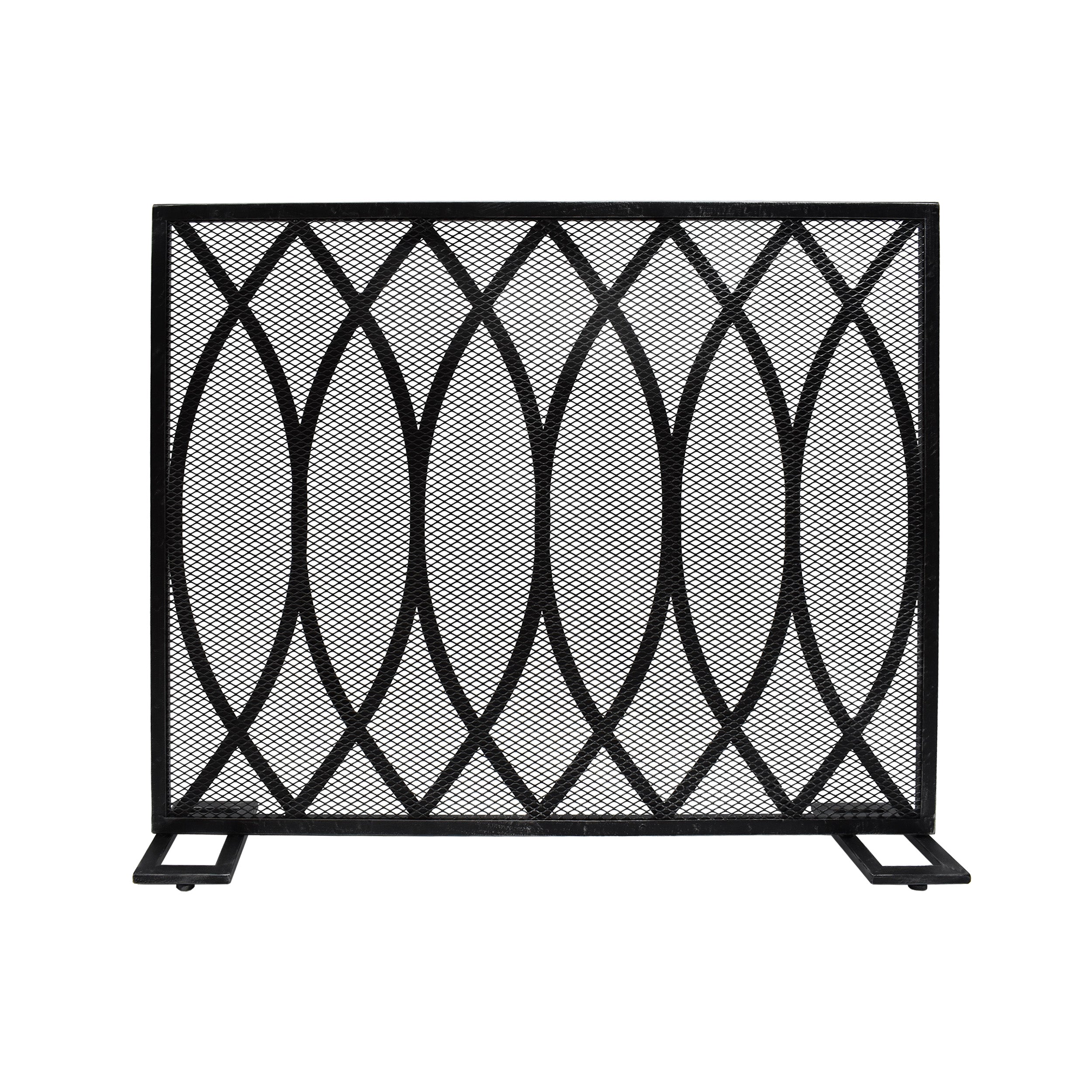 Junior Modern Single PanelIron Firescreen