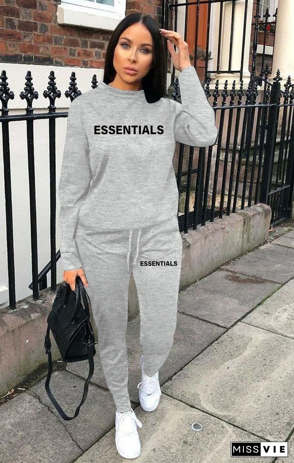 Loose Long Sleeve Sweatshirt Joggers Pants Tracksuit