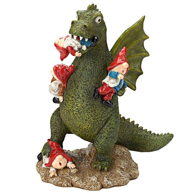 Design Toscano Dragon x27 s Gonna Get Ya Garden Gnome Apocalypse Statue