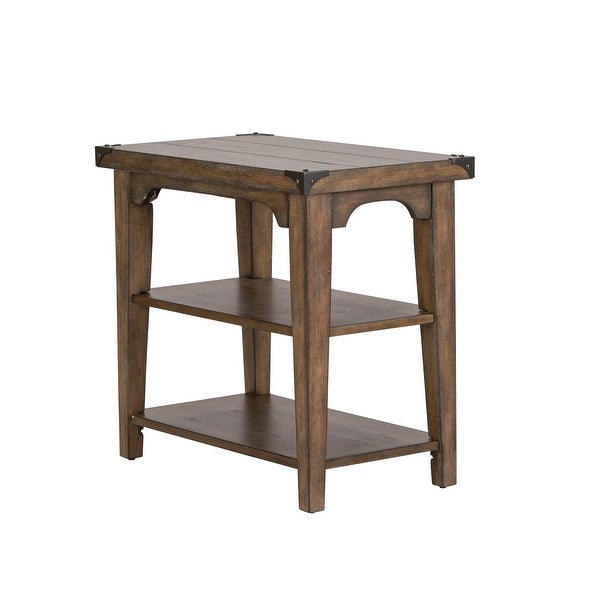 Aspen Skies Weathered Brown with Gray Hang Up Chair Side Table