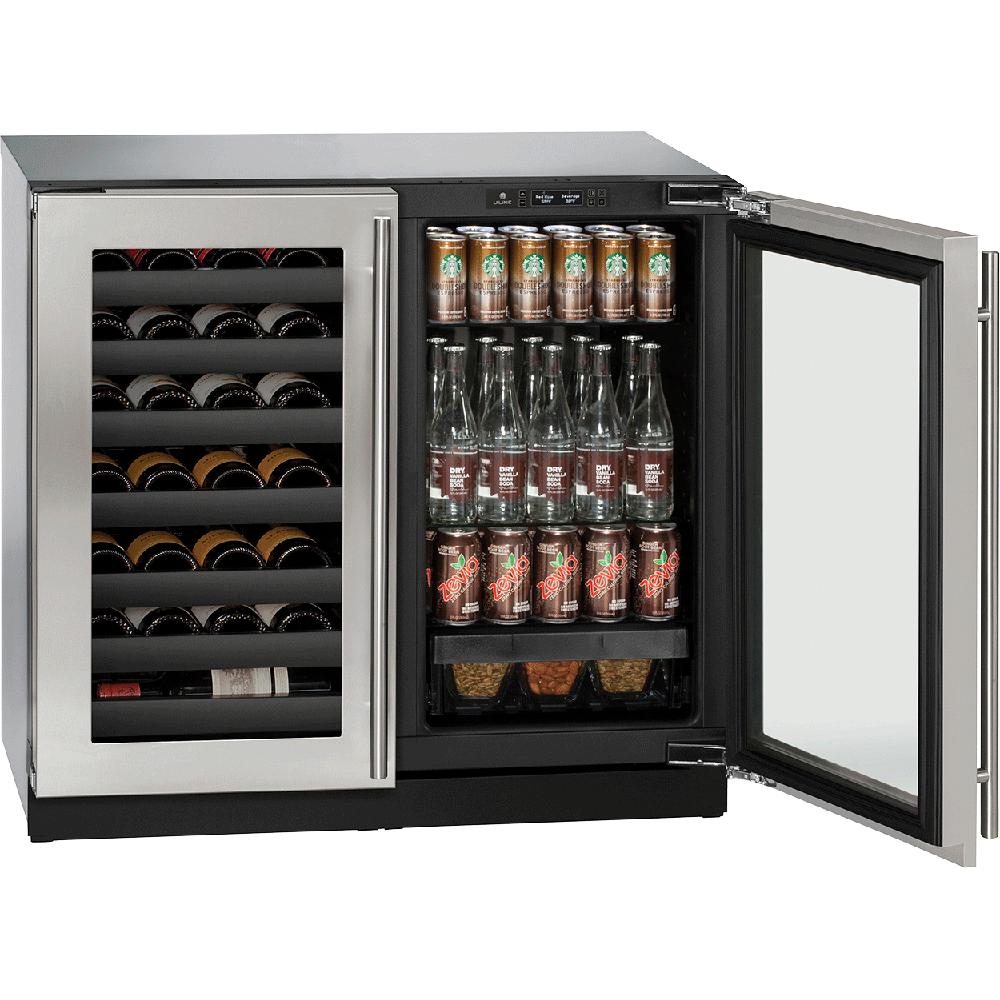 U-Line 7 cu. ft. Built-in Beverage Center U-3036BVWCS-00B