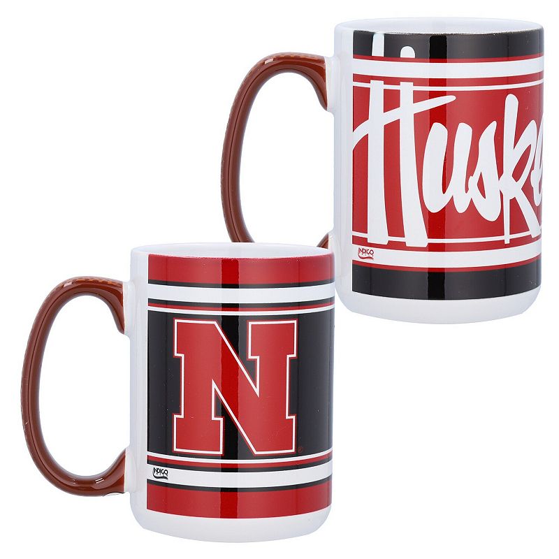 Nebraska Huskers 15oz. Home and Away 2-Pack Mug Set