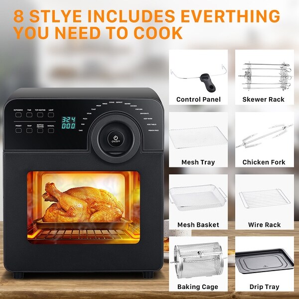 4 Slice Toaster Convection Air Fryer Countertop Oven