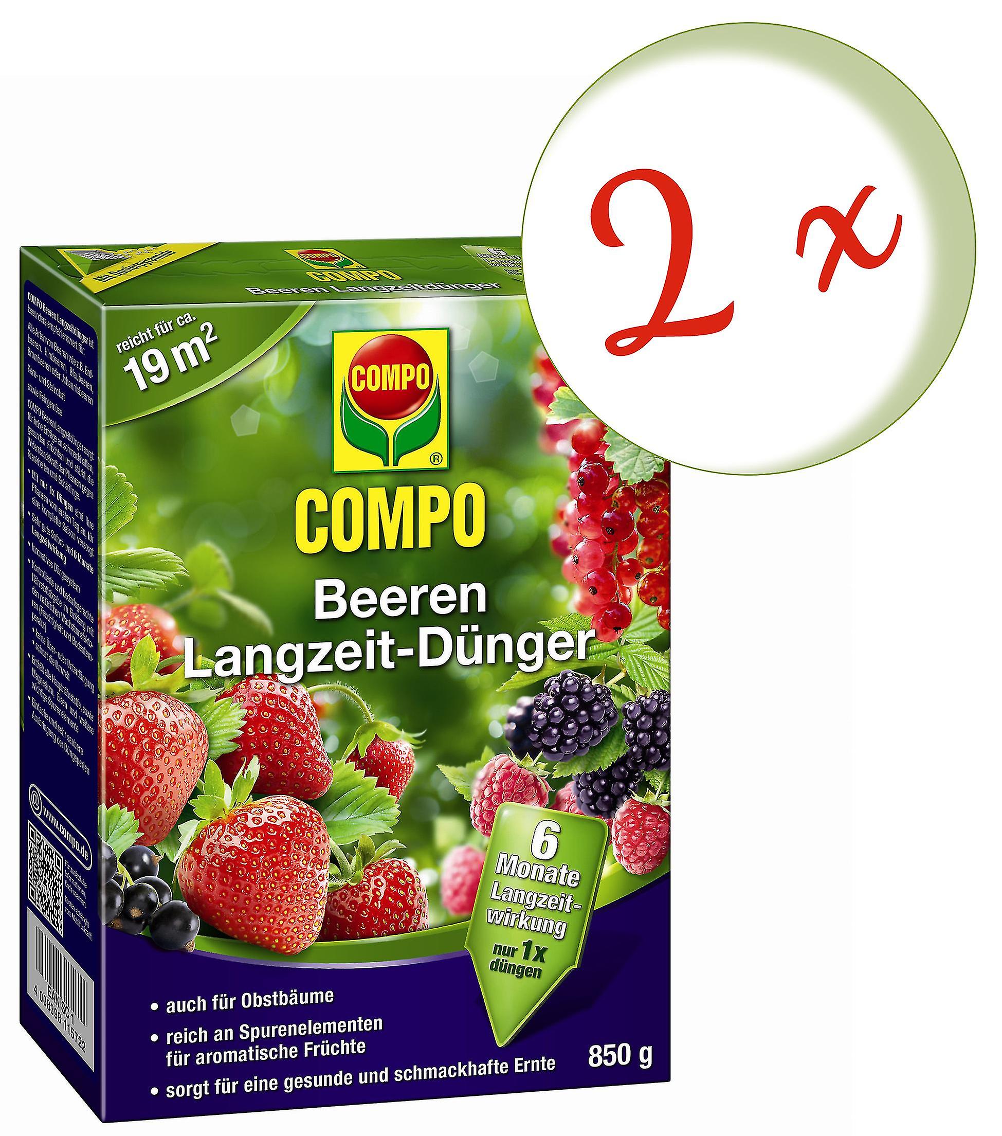 2 x COMPO Beeren Langzeit-D??nger， 850 g