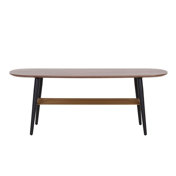 2-Tier Modern Coffee Table Wood