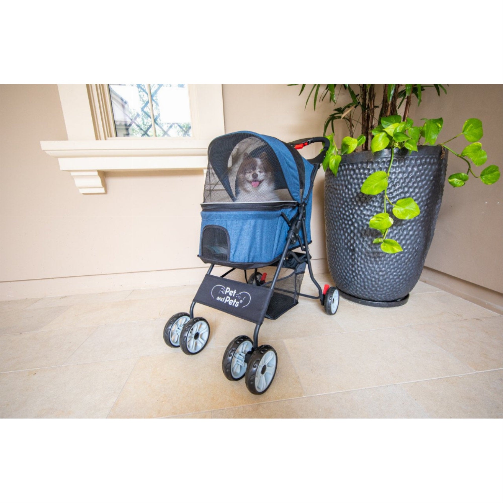 Petique Catalina Pet Stroller - Bluejay for Dogs and Cats