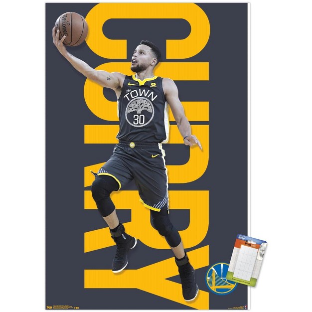 Trends International Nba Golden State Warriors Stephen Curry 18 Unframed Wall Poster Prints