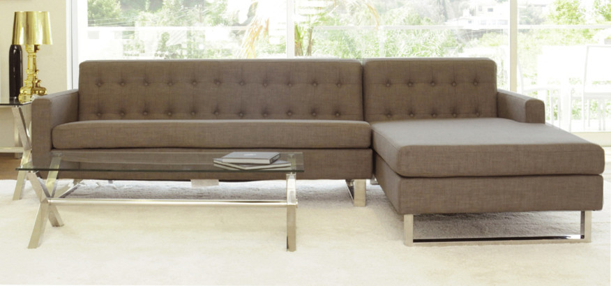 Nolan Sectional   Contemporary   Sectional Sofas   by Pangea Home  Houzz