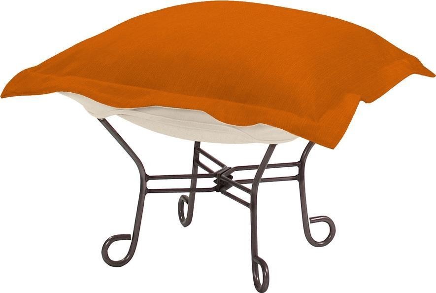 HOWARD ELLIOTT STERLING Pouf Ottoman Orange Canyon Polyester Poly   Contemporary   Footstools And Ottomans   by BisonOffice  Houzz