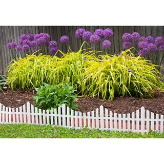 Emsco 24 in. Resin Picket Garden Fence (18-Pack) 2140HD