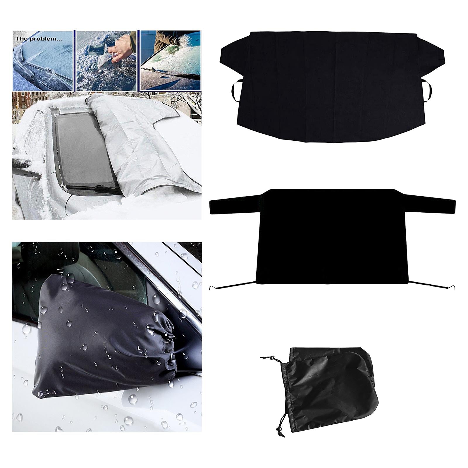 Car Front and Rear Windshield Snow Cover Snow Ice Dust Guard for Car Truck SUV Front Windshield