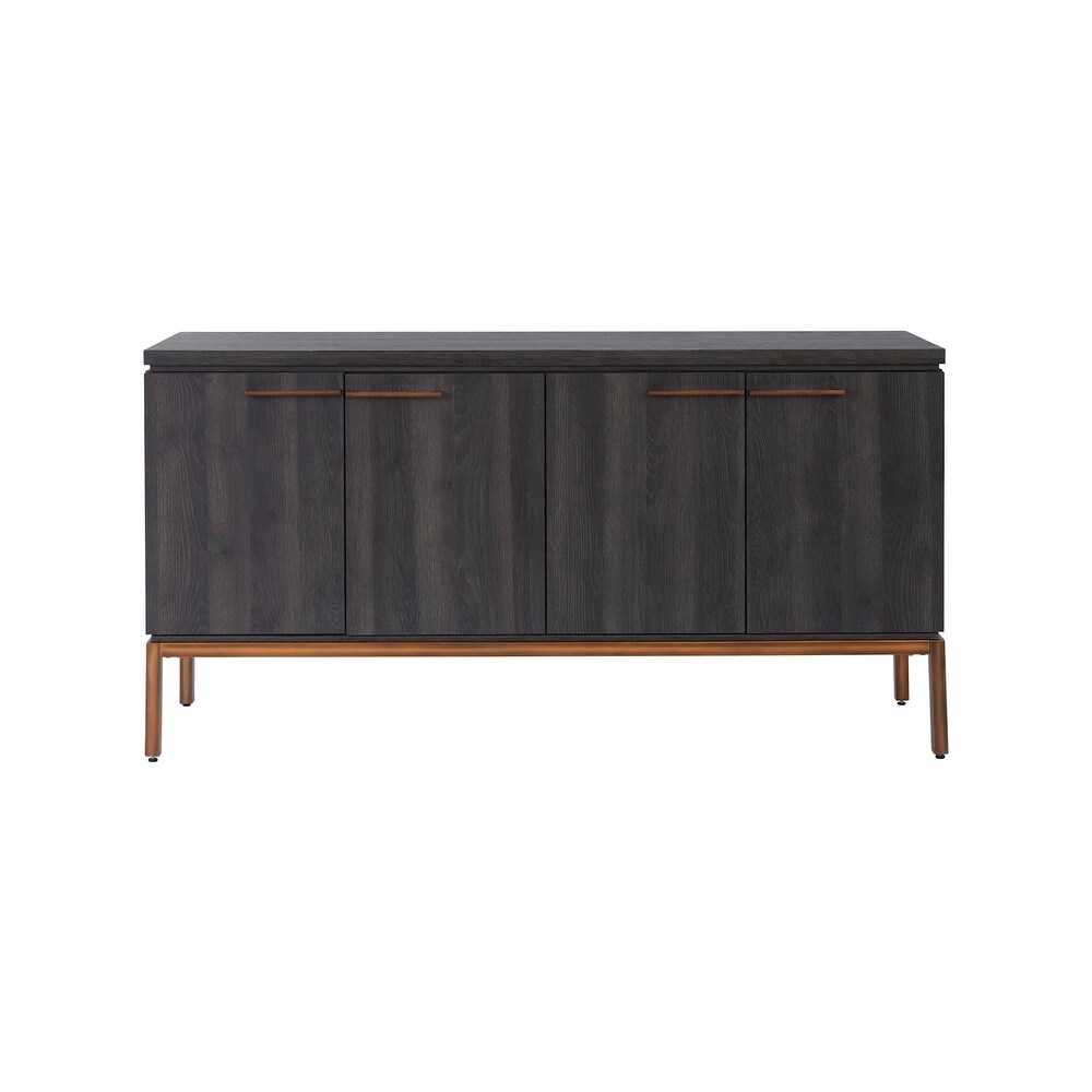 Rye Studio Luciana Grey   Copper Sideboard