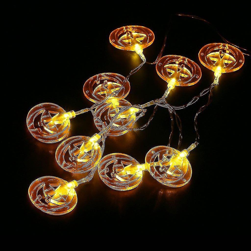 2023 Halloween String Lights Pumpkin Lights String Ghost Festival Decoration Lights 10ft 20led