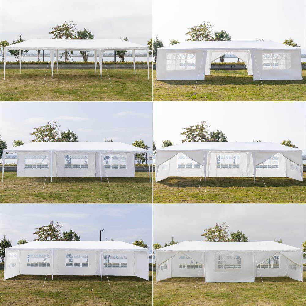 Ktaxon 10x30ft Party Tent Canopy Event Canopies with 8 Sidewall White