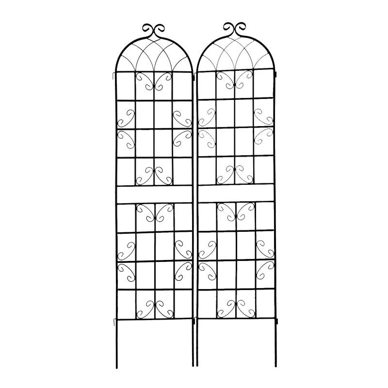 2 Pack Metal Garden Trellis Rustproof Trellis for Climbing Plants 86.7\