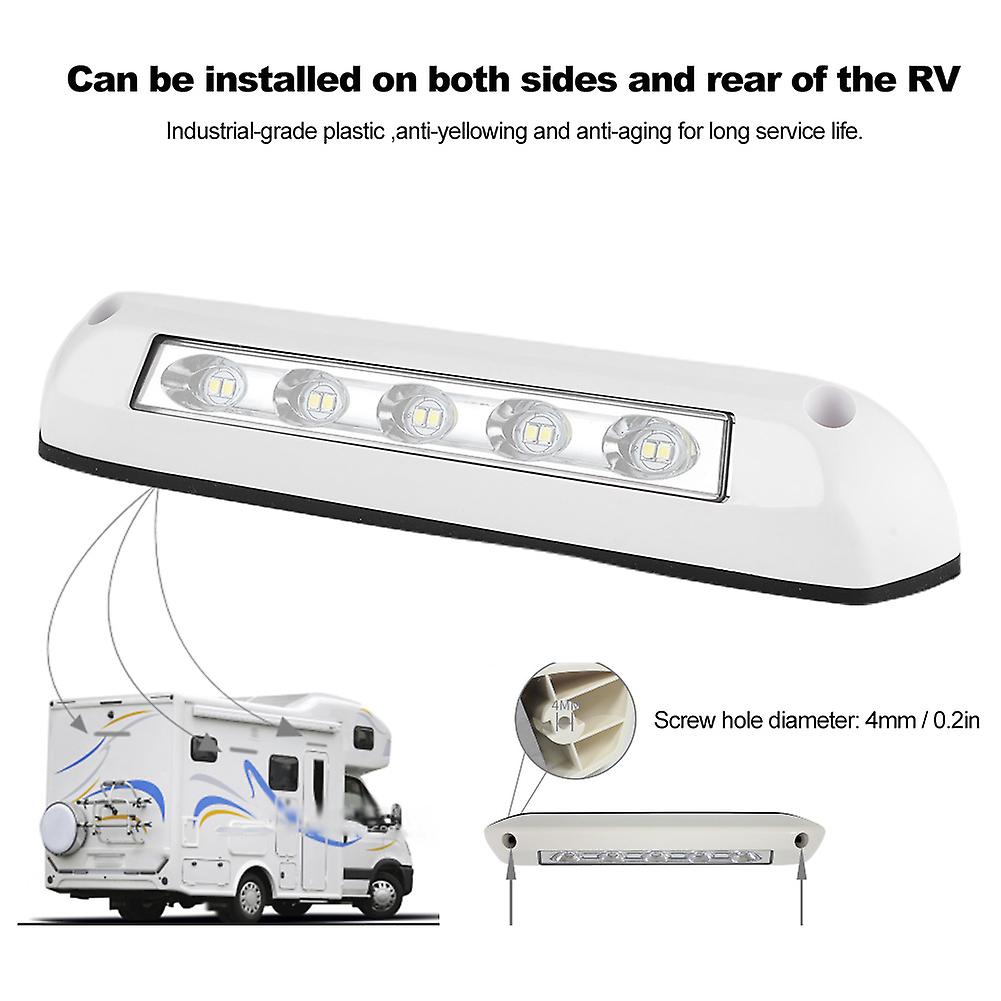 Rv Led Light， 12v/24v Rv Led Awning Porch Light Waterproof Motorhome Caravan Interior Wall Lamps Light Bar Rv Van Camper Trailer Exterior Lamp