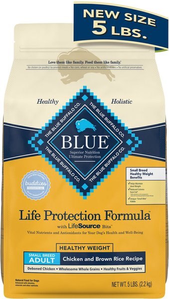 Blue Buffalo Life Protection Formula Small Breed Healthy Weight Adult Chicken and Brown Rice Recipe Dry Dog Food