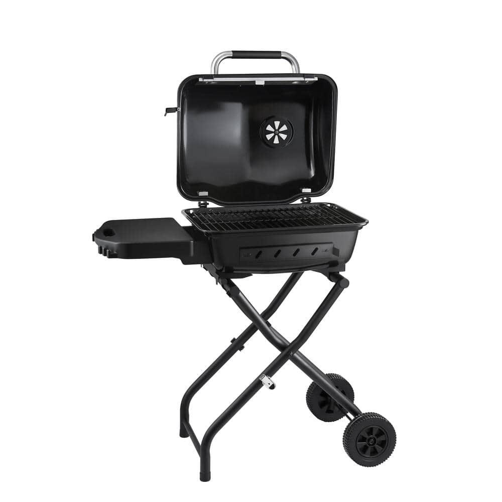 DynaGlo Portable Charcoal Grill in Black