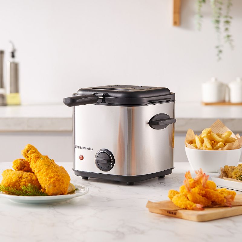 Elite Gourmet 1.5-qt. Stainless Steel Deep Fryer