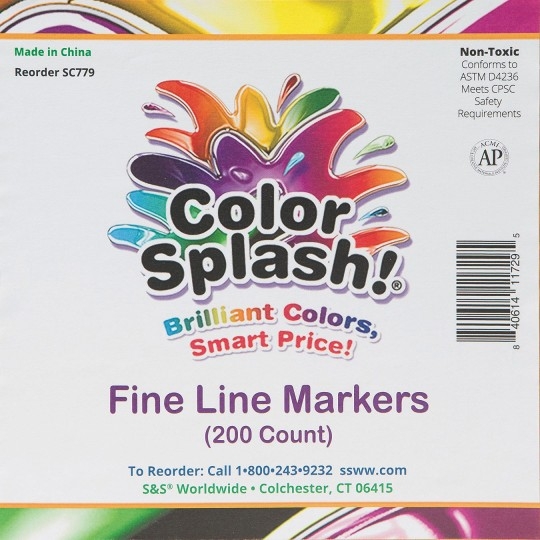 Color Splash! Fine Line Marker PlusPack