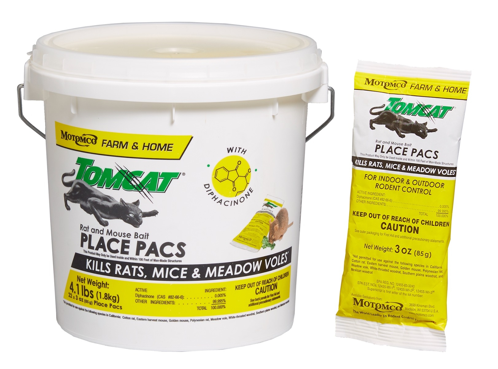 Tomcat Place Pacs Rat and Mouse Bait 4.1lb 32360