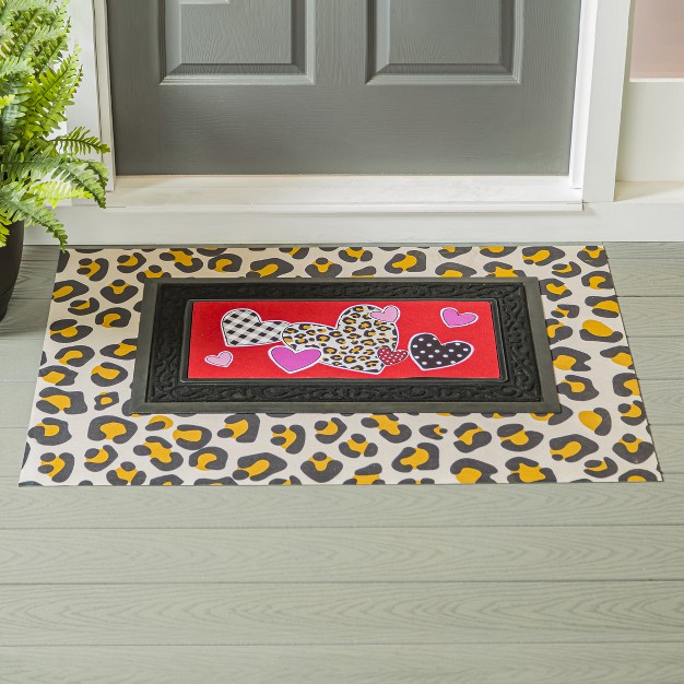 Evergreen Classic Animal Print Layering Mat 42 X 26 5 Inches Indoor And Outdoor Decor