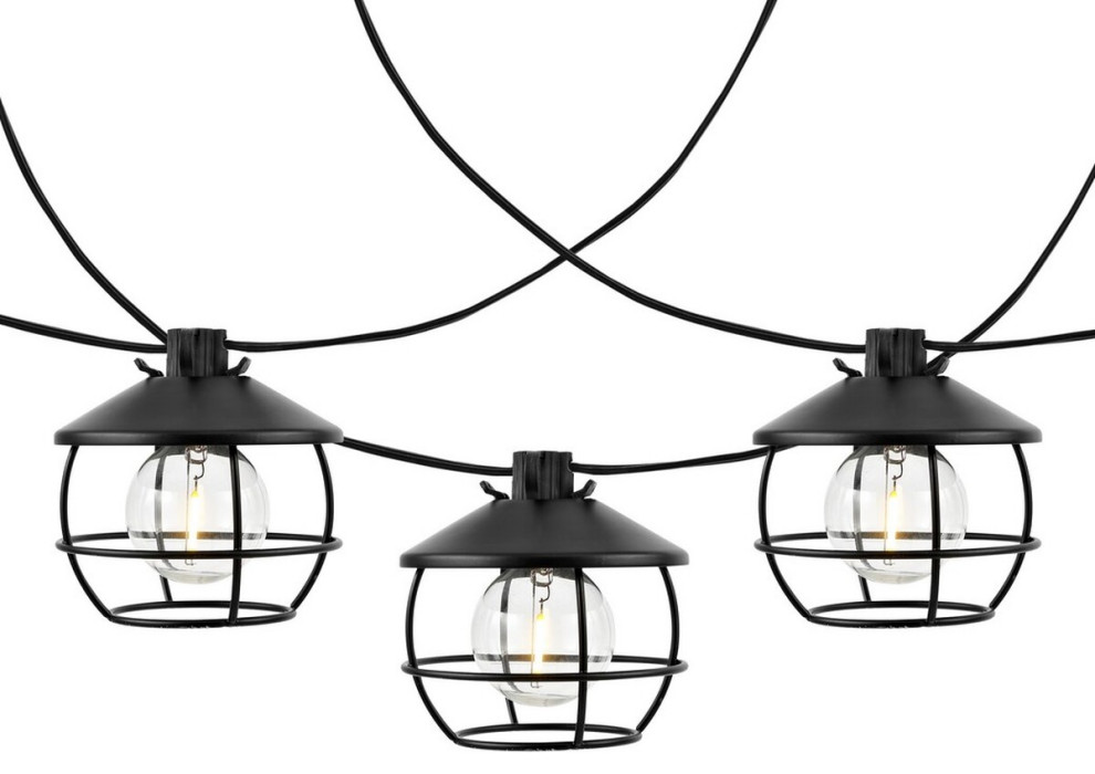 Safavieh Agitha Led Outdoor String Lights Black   Outdoor Rope And String Lights   by HedgeApple  Houzz