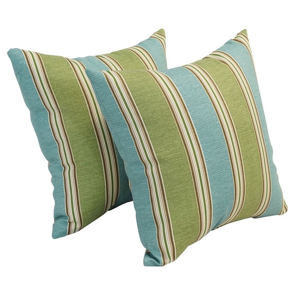 17-inch Square Polyester Outdoor Throw Pillows (Set of 2)