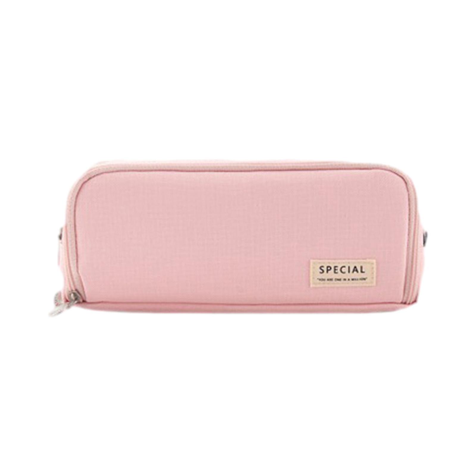 Pen Pouch Children Storage Portable School Kids Pencil Case Gift Pink