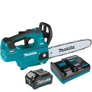 Makita XGT 12 in. 40V max Brushless Battery Top Handle Electric Chainsaw Kit (4.0Ah) GCU01M1