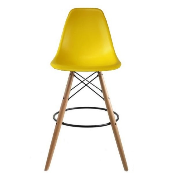 Eiffel Stool with Natural Wood Legs 26