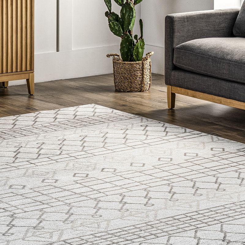 nuLOOM Mya Washable Geometric Area Rug