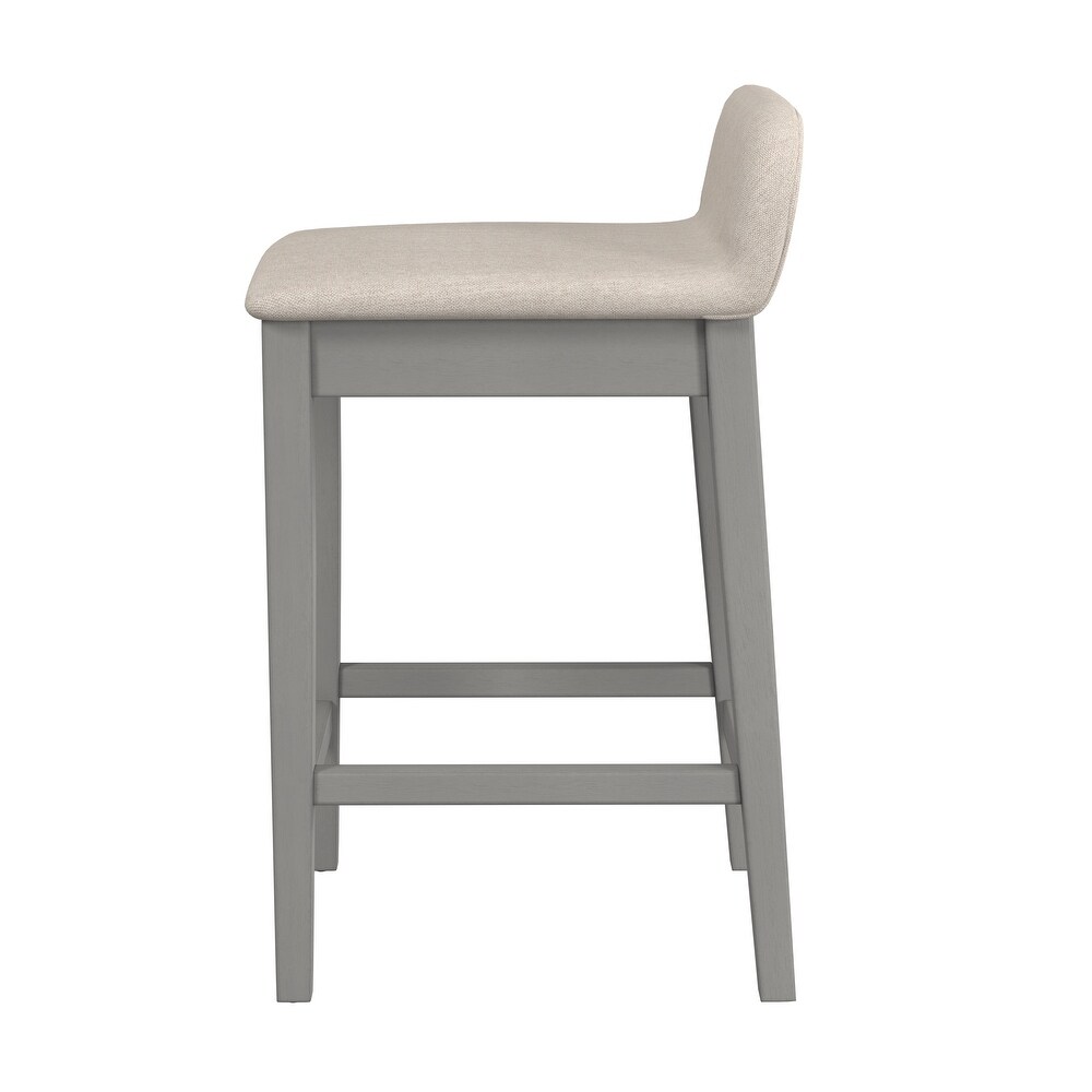 Hillsdale Furniture Maydena Distressed Gray Wood Bar Stool