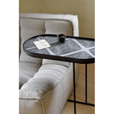 OBLONG TRAY SIDE TABLE