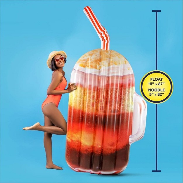 Mighty Mojo Root Beer Float And Noodle Pool Float Tube