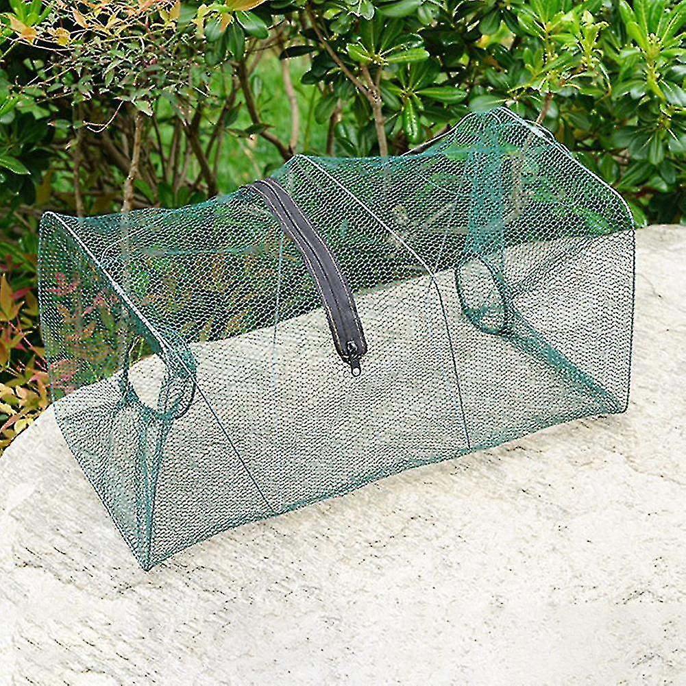 Foldable Fishing Cage Net Fish Carp Bait Cage Shrimp Basket Fish Crayfish Lobsters Catcher Tank Trap