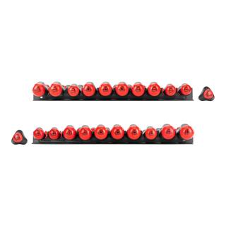 TEKTON High-Torque Black Oxide Blade Screwdriver Set with Black Rails 22-Piece (#0-#318-516 in. T10-30) DRV41507