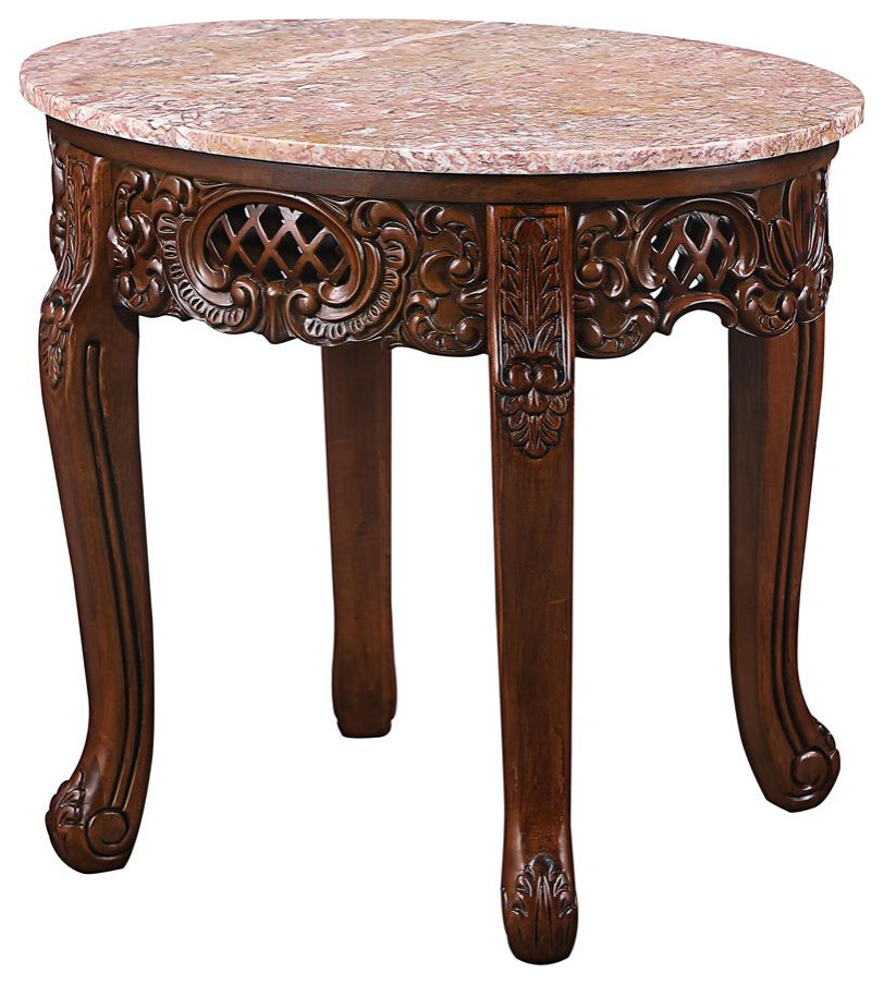 Design Toscano Chantret Marble Topped Side Table   Victorian   Side Tables And End Tables   by Kolibri Decor  Houzz