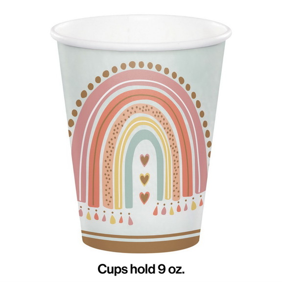 Creative Converting 360521 Boho Rainbow Paper Cups...