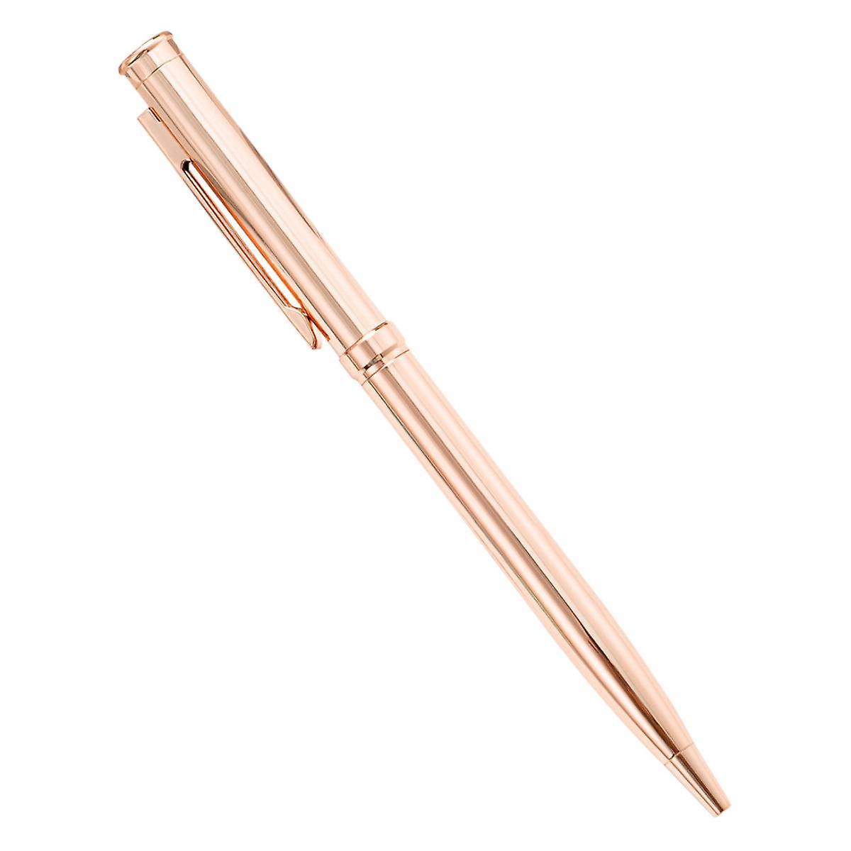 Ballpoint Pens，black Ink Medium Point (1.0mm)  Ball Pens Rose Gold Office Supplies For Students， Business