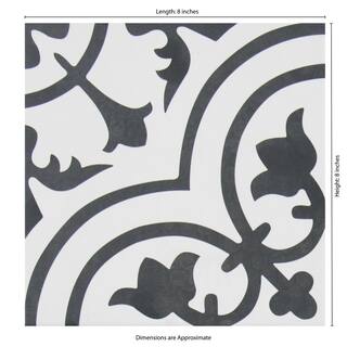 MSI Encaustic Amantus 8 in. x 8 in. Matte Porcelain Patterned Look Floor and Wall Tile (5.16 sq. ft.Case) NHDAMA8X8