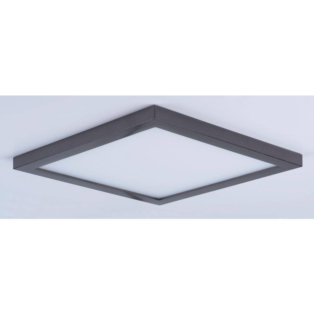 Maxim Lighting Wafer 9 in. Bronze Integrated LED Flushmount Light 57724WTBZ