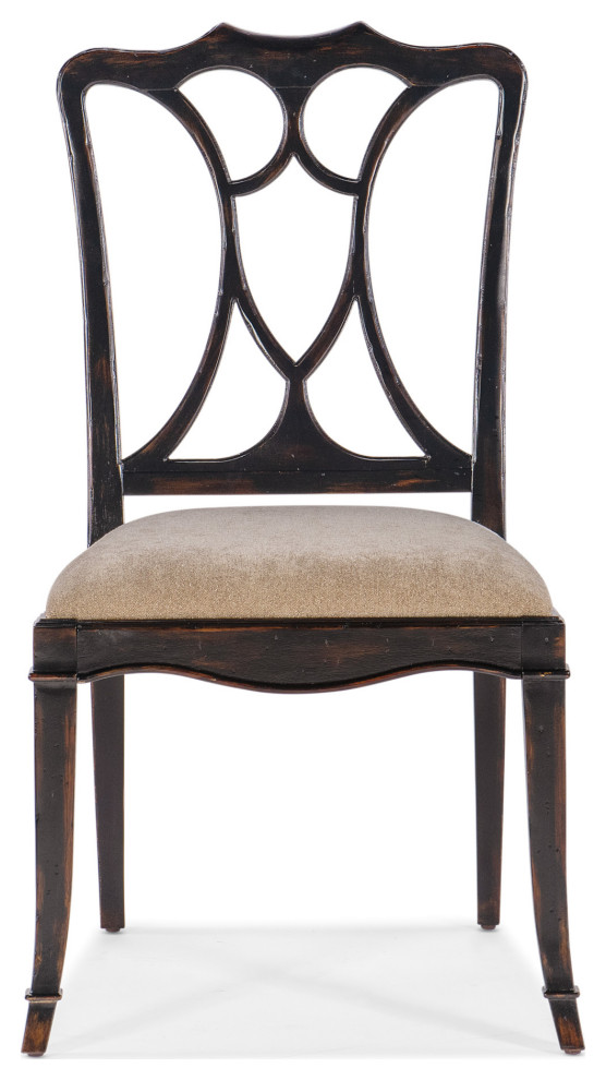 Hooker Furniture 6750 75310 Charleston 21 quotW Wood Framed Fabric   Dining Chairs   by Buildcom  Houzz