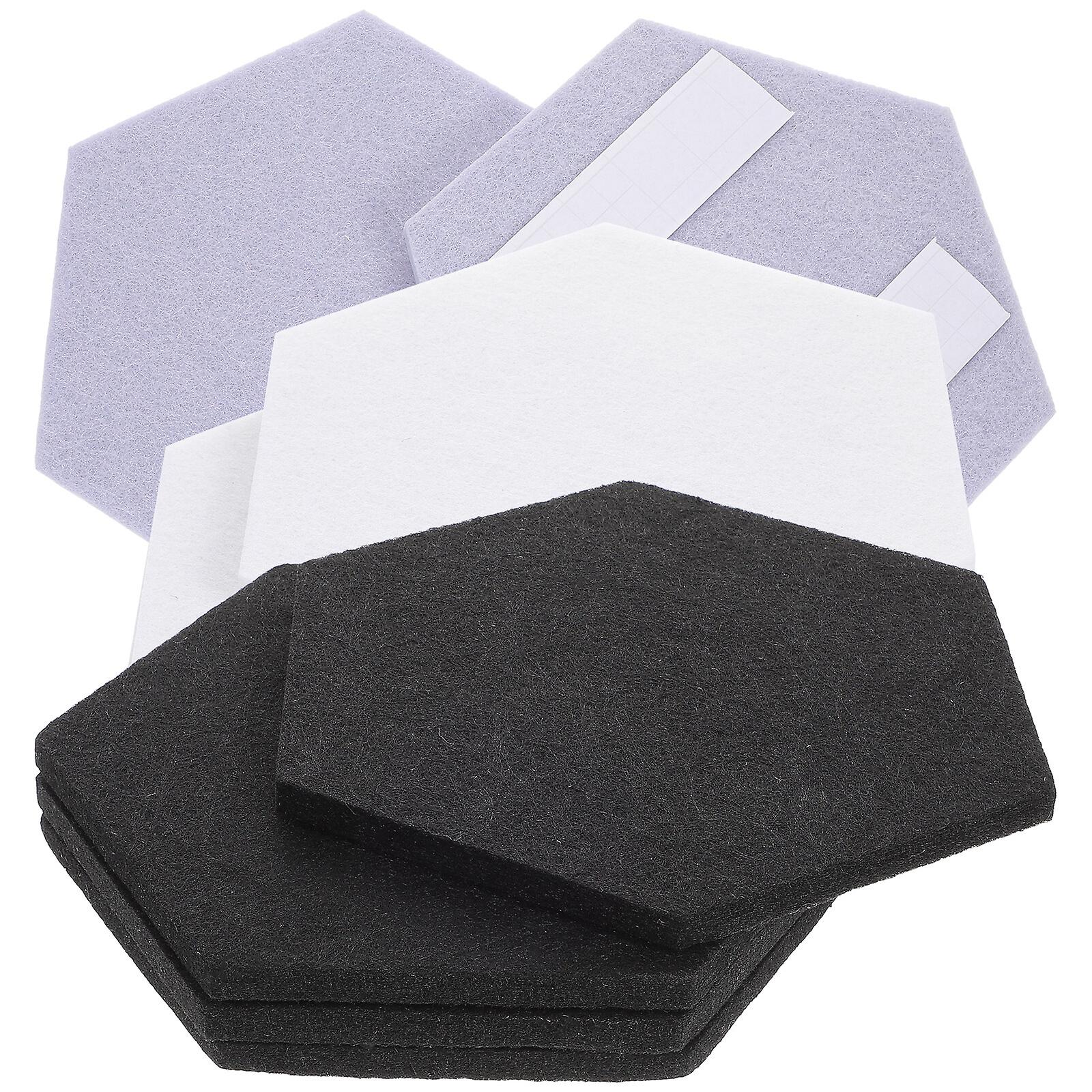 12pcs Acoustical Wall Panel Sound Insulation Material Hexagon Acoustic Panel