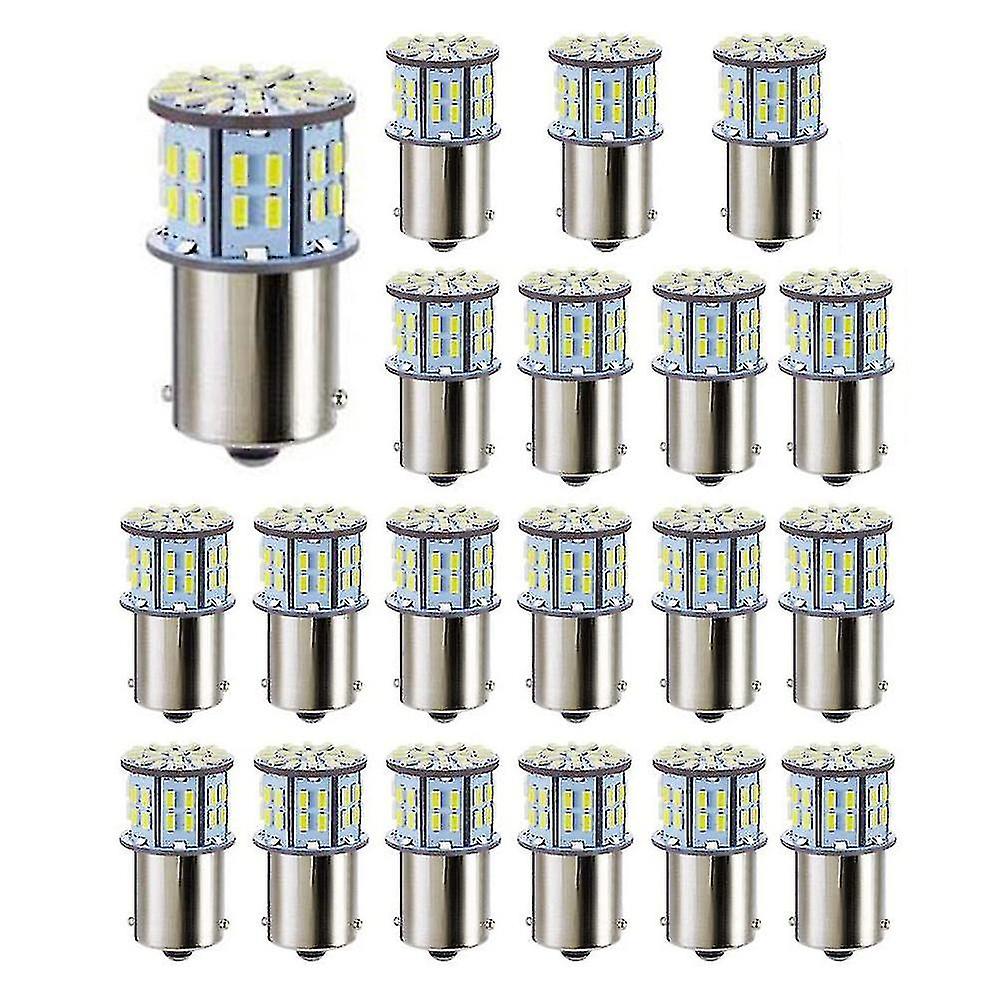 20x Led Light Bulbs For Super Bright 3014 50-smd White 1156 1141 1003 Ba15s Bulbs For Trailer Marin