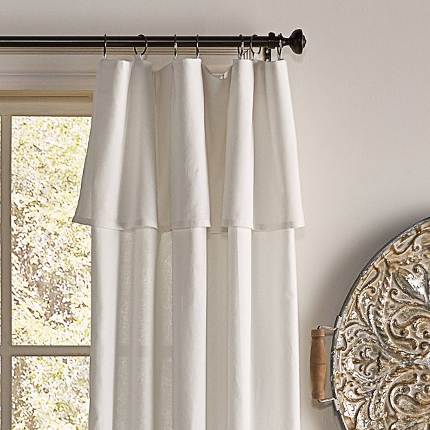 1pc Light Filtering Drop Cloth Window Curtain Panel Mercantile