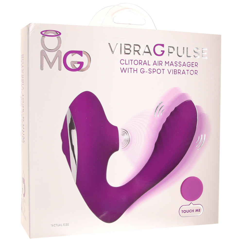 OMG Vibra G Pulse Clitoral Air Massager in Purple