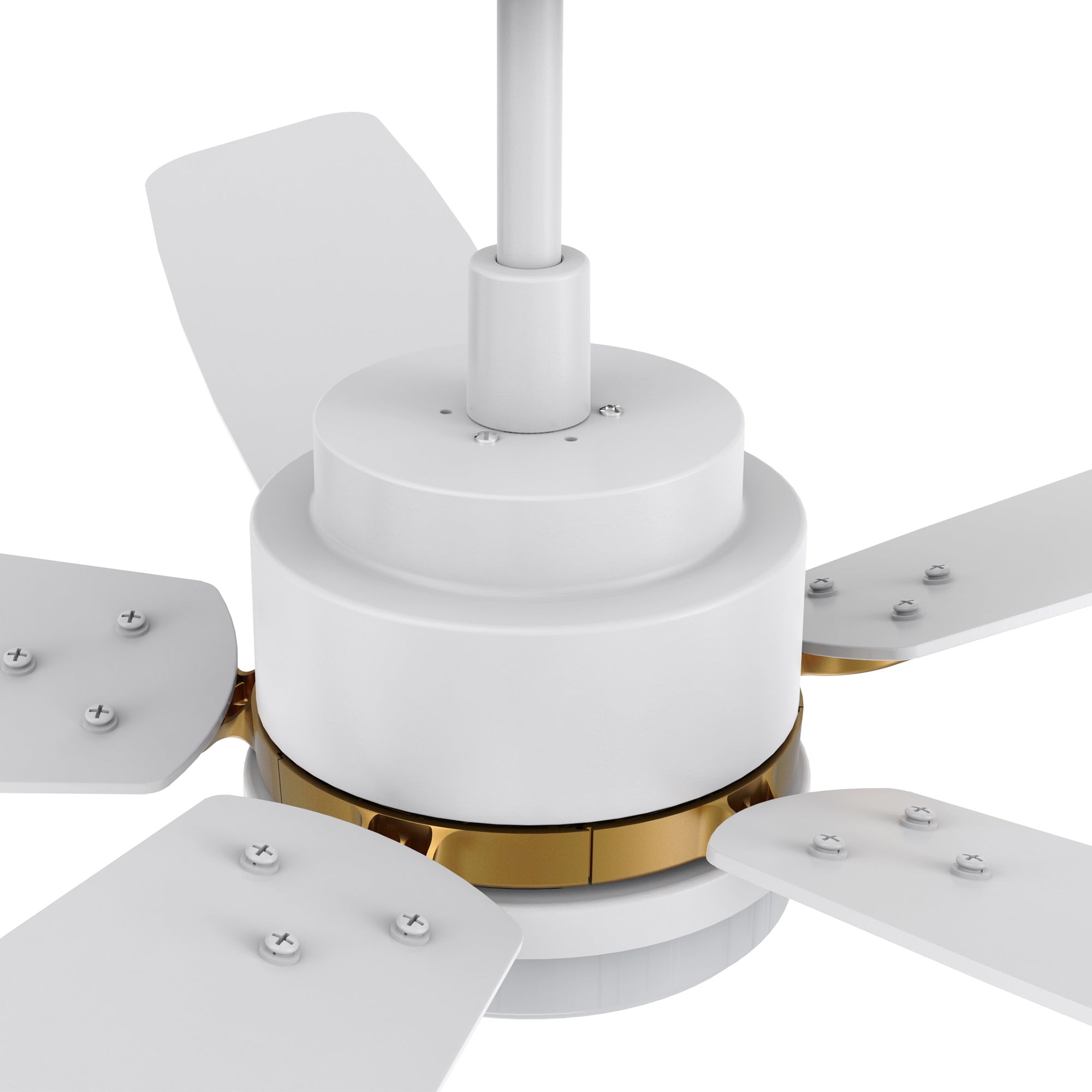 52'' 5 Blade Indoor Ceiling Fan with Dim LED Light Remote and Reversible Silent DC Motor