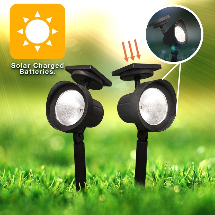 2 Pack Solar Spot Light  15 Lumen